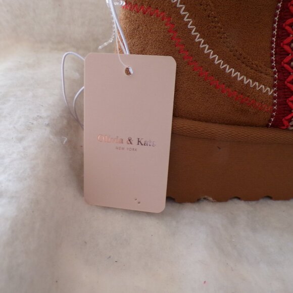 Olivia + Kate Low Slung Faux Fur Lined Platform Women’s Boots Sz 9.5 - Picture 2 of 7